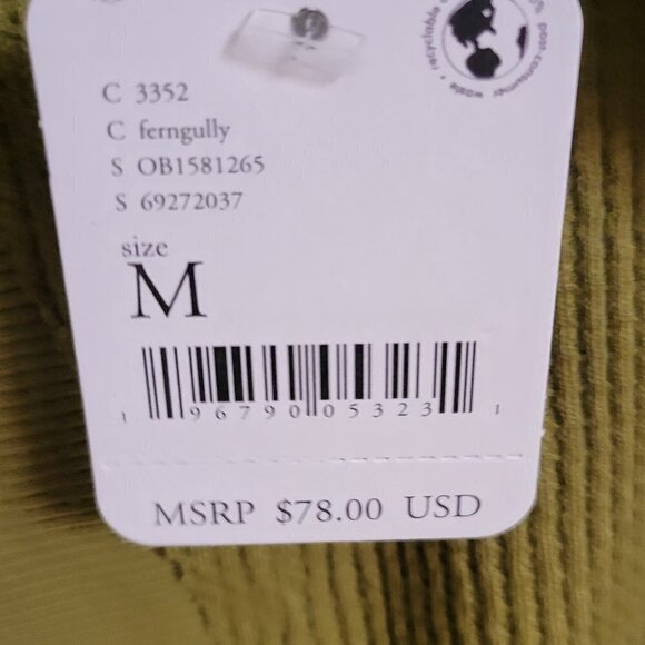 NWT Free People Santa Clara Thermal Long Sleeve Sweater Ferngully Size M-Olive - Picture 10 of 12